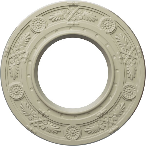 Ekena Millwork Daniela Ceiling Medallion (Fits Canopies up to 3 7/8"), 8"OD x 3 7/8"ID x 1/2"P, Clear Yellow CM08DNCYF - main